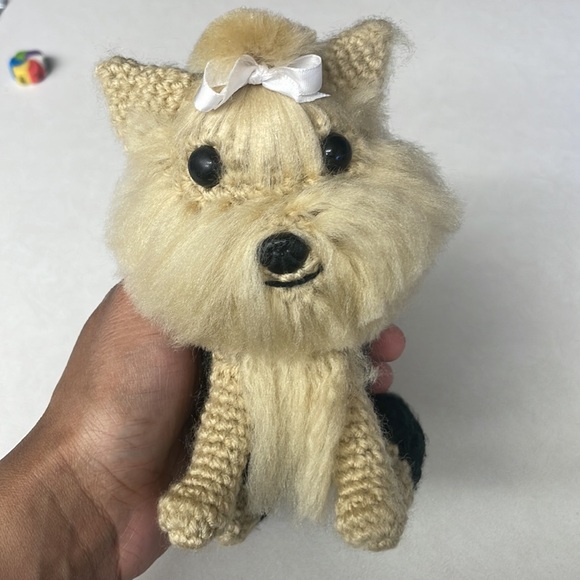 Handmade crochet Yorkshire dog - Picture 4 of 4